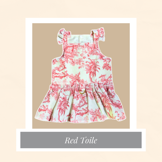 Red Toile Dress